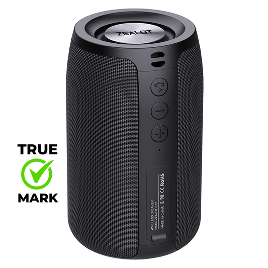 Boxă Portabilă Bluetooth ZEALOT S32 – Subwoofer Wireless 5W, IPX5, Radio FM, TWS, 1800mAh, Negru