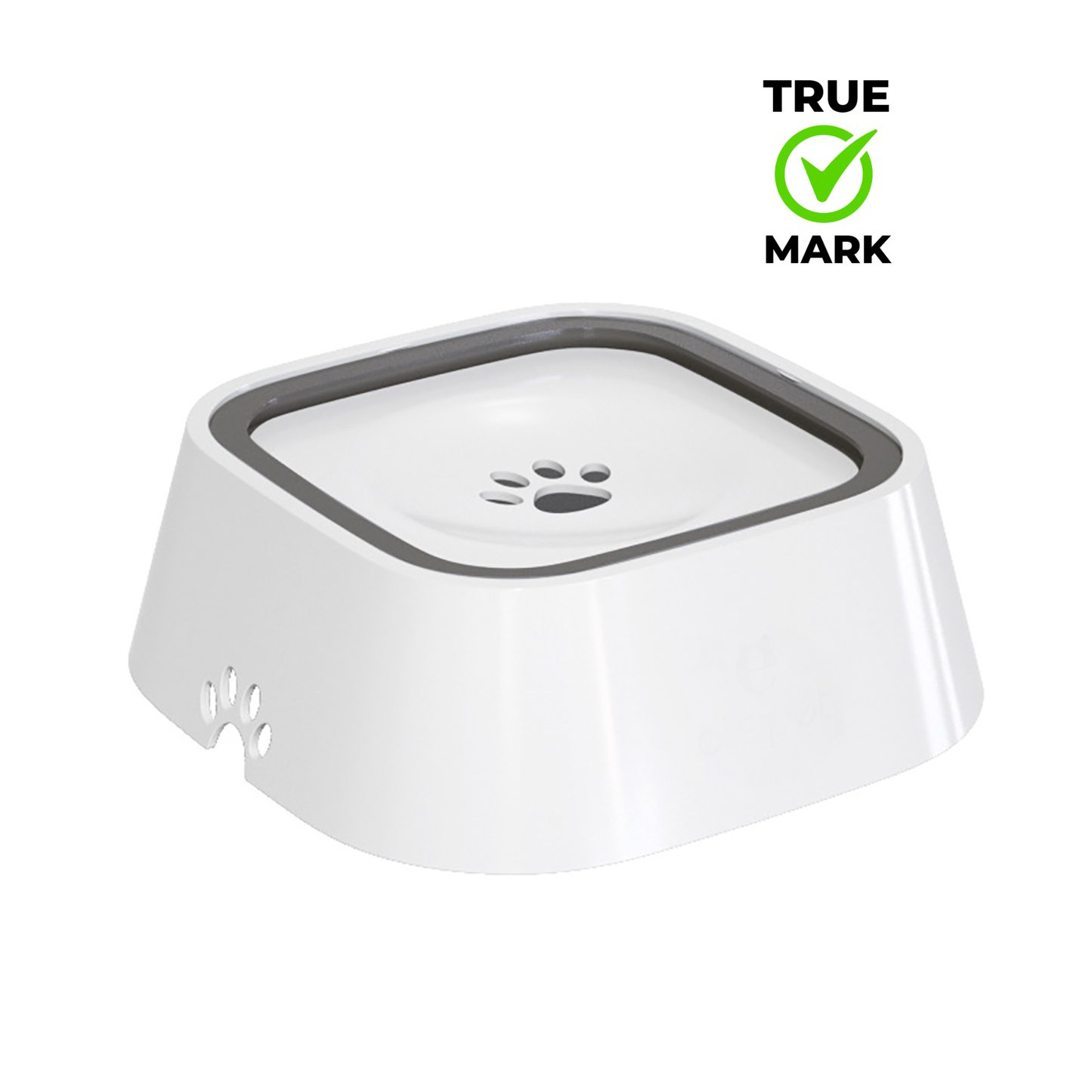 Bol pentru Animale din Fibră de Bambus – Ecologic, Antiderapant, Ușor de Curățat, 15 cm, Alb