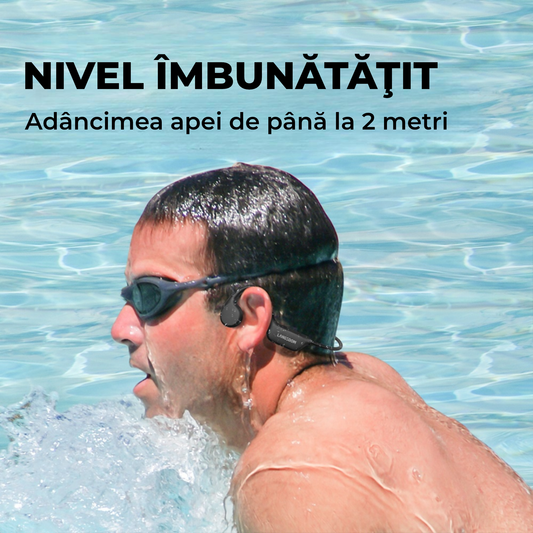 Căști wireless cu microfon, Bluetooth 5.0, noise cancelling și microfon rabatabil – compatibile PC și telefon, negru