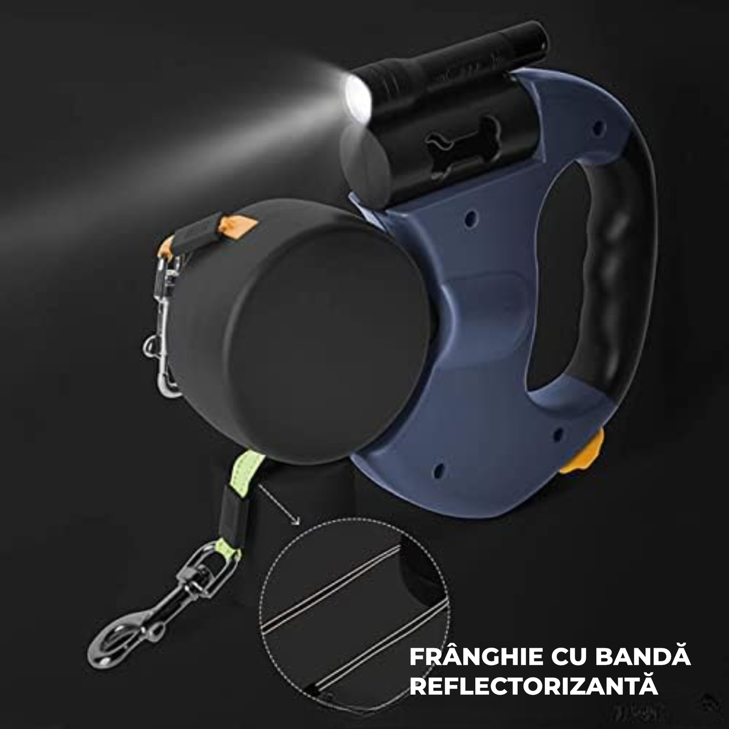 Zgardă ajustabilă pentru câini cu închidere rapidă – material rezistent, design modern