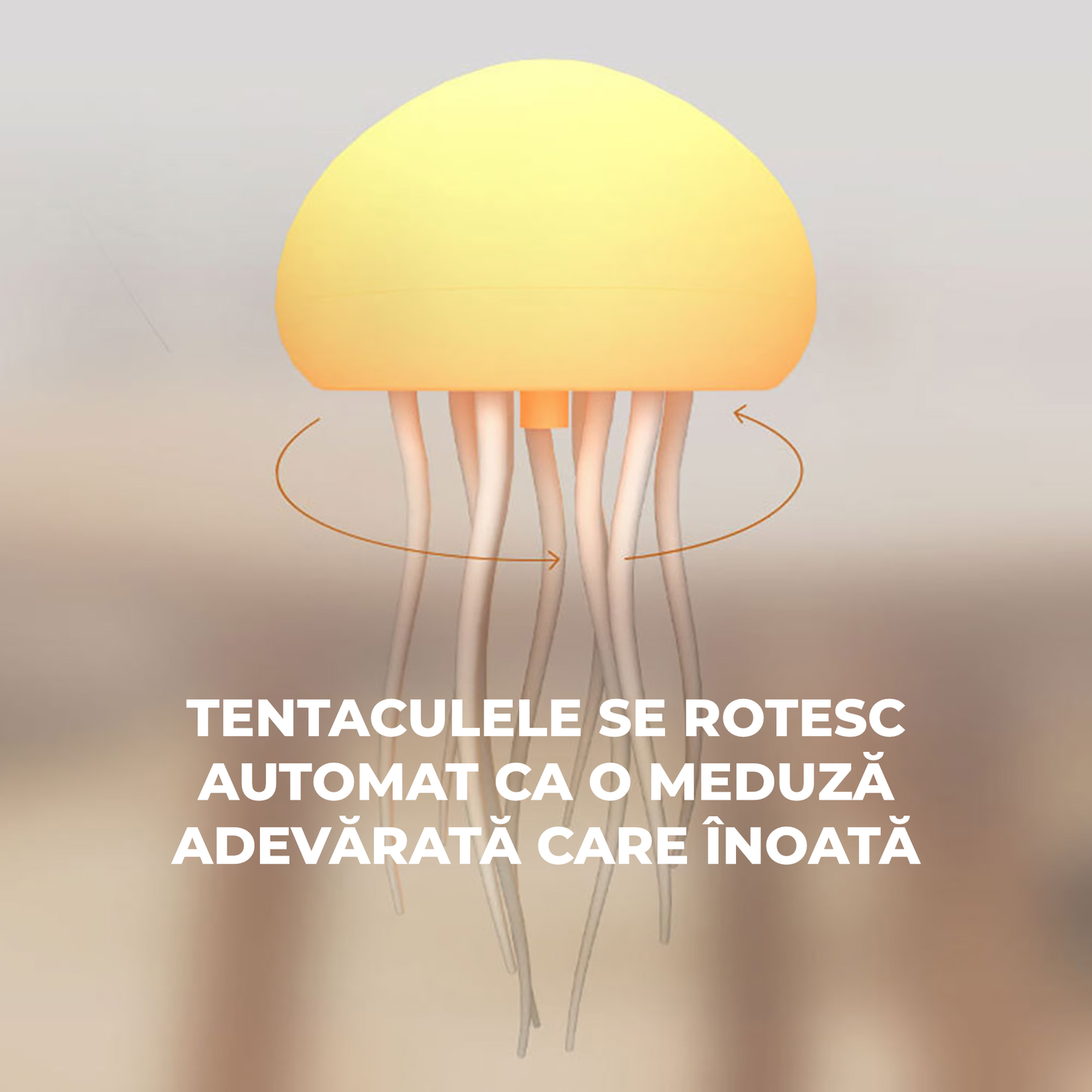 Lampă Jellyfish cu Meduze Plutitoare și Lumini RGB – Alimentare USB/Baterii, Efect Relaxant