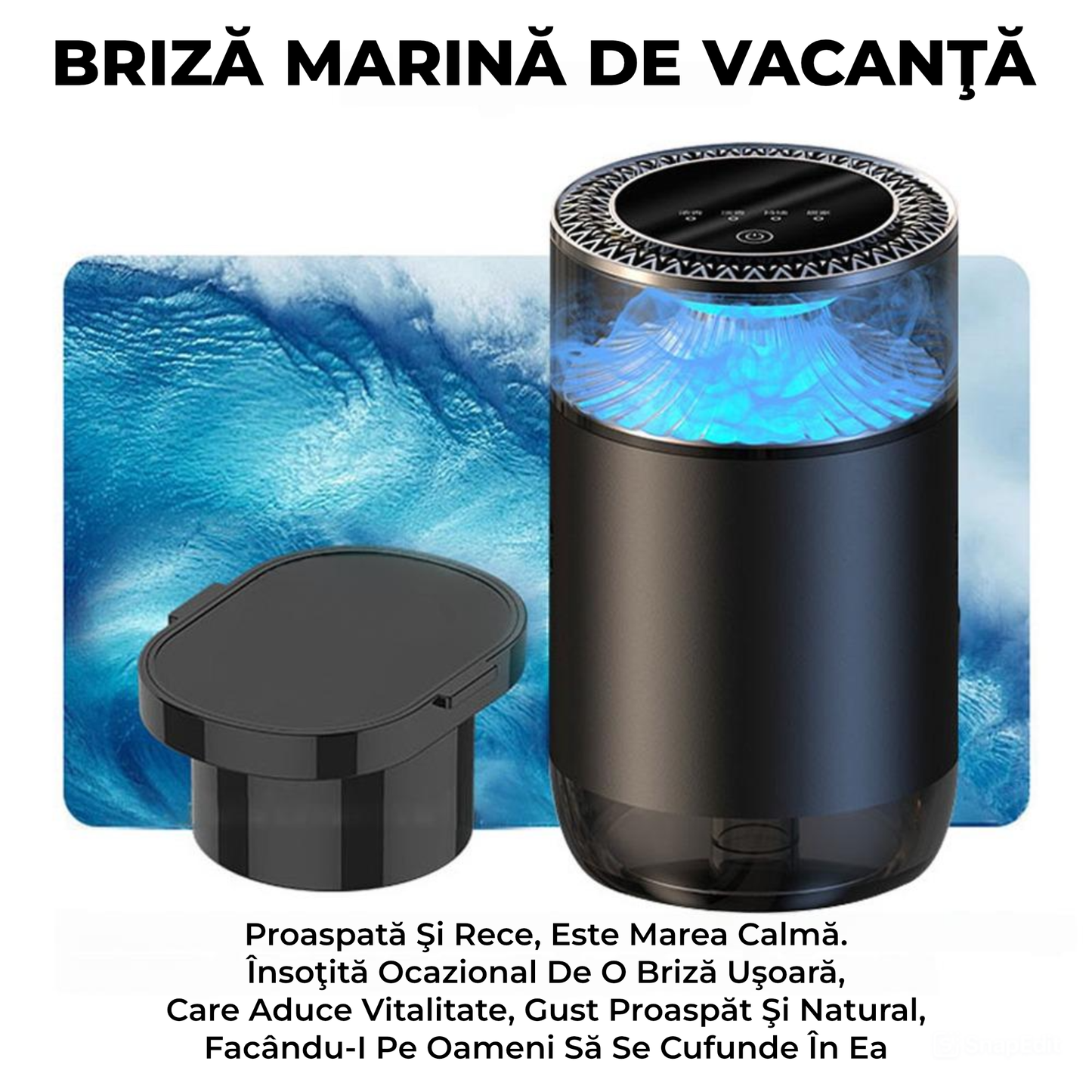 Difuzor Parfum Auto Electronic cu Rezervă Inclusă – Alimentare USB, Intensitate Reglabilă, Design Modern