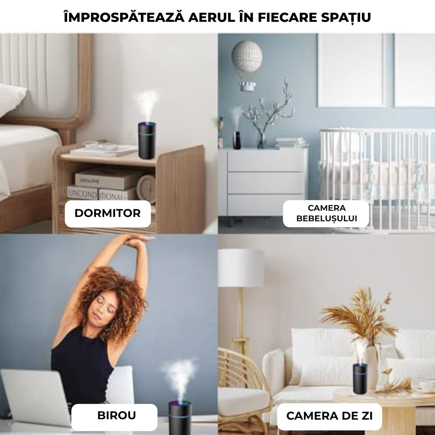 Lampă LED RGB Ambientală cu Control Tactil – Alimentare USB, Design Modern pentru Dormitor și Birou