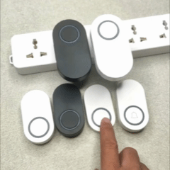 Sonerie Wireless cu 32 Tonuri – Rază 100 m, Volum Reglabil, Instalare Ușoară, Negru